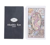 Cartes de tarot, jeu de divination du destin, 10,5 x 6,2 cm, 79 cartes, ensemble d'art mystérieux, design œil intrigant, lectures intéressantes, jeu spirituel engageant, parfait pour les fêtes, les
