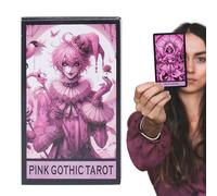 Cartes de tarot, jeu de divination portable de 78 cartes, ensemble de cartes Oracle mystérieux pour l'orientation spirituelle, la perspective psychologique, les prédictions futures et les outils de