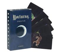 Cartes de tarot, jeu de lune de 48 cartes avec guide, 10,3x6cm de jeu de tarot art abstrait pour la méditation, raconter des vies, la pleine conscience, la découverte de soi, les prédictions futures p