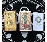 Cartes de tarot Oracle avec instructions en anglais, 7,1 x 11,9 cm (trionfi Della Luna)