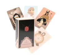 Cartes de tarot Oracle, jeu de divination du destin, 10,5 x 6,2 cm, 78 pièces de tarots, design convivial pour les débutants, disant la fortune détaillée pour le divertissement, les jeux de tarot de