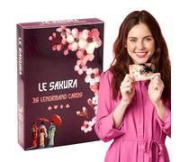 Cartes de tarot Oracle - Jeu de divination et de méditation portable pour la lecture, l'auto-réflexion, l'orientation spirituelle, les voyages, un usage quotidien, les débutants, la famille, les fêtes