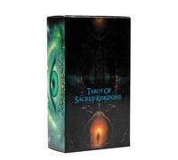 Cartes de tarot Oracle, jeu du Royaume Sacré, divination du destin avec cartes de jeu de société, divertissement amusant avec accessoires de de fête, ensemble de tarot, outils spirituels pour sorc