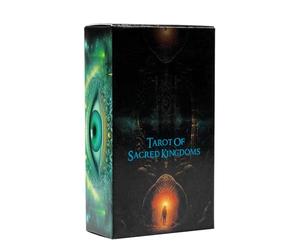 Cartes de tarot Oracle, jeu du Royaume Sacré, divination du destin avec cartes de jeu de société, divertissement amusant avec accessoires de de fête, ensemble de tarot, outils spirituels pour sorc