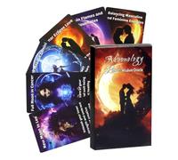 Cartes de tarot Oracle | Portable Fortune Telling Spiritual - Cartes Oracle avec significations sur elles, pour l'exploration émotionnelle, l'amour, le guidage, la vérité, la recherche de soi pour