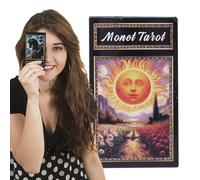 Cartes de tarot, outil de divination, jeu de voyage, destin ludique, guide clair, design unique, lecture créative avec vibrations douces, jeu Oracle pour fêtes animées, accessoire pour débutants