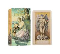 Cartes de Tarot pour débutants - 78 Cartes de Divination - Jeu de société - Jeu d'oracle Russe - Jeu de Divination Portable pour Adultes - Femmes et Hommes - Maison - Voyage Spirituel