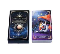 Cartes de tarot pour débutants, jeu d'oracle illustré pour pratiquer la divination, instructions intuitives avec fonction d'auto-réflexion, utilisation à la maison en , carton de haute qualité