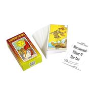 Cartes de tarot russe - 78 pièces Oracle Deck, carte de poche avec design portable, cartes de divination Wiccan avec guidage du destin, ensemble de tarot de haute qualité pour jeux de fête, divination