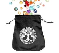 Cartes de tarot : sacs en velours fabriqués à la main résistants pour utiliser des papiers, cartes de table d'âme et noix magiques, sac décoratif avec fermeture éclair, sac mystique avec