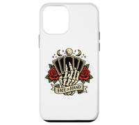 Cartes de Tarot Squelette Destin à la Main Rose Lune Gothique Coque pour iPhone 12 Mini