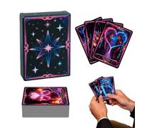 Cartes de Tarot - Tarot néon Portable, Jeux de société - pour Adultes, Nuits de, rassemblements, Festivals, événements, Interaction Sociale,