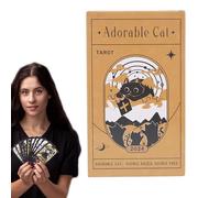 Cartes de Tarot - Tarot pour Débutants - Papier Spirituel Divinatoire pour Étudiants Adultes Séniors Méditation Lectures Psychiques