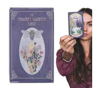 Cartes de tarot The Forager's Daughter - Deck, ensemble botanique de 78 pièces pour aperçu de la nature, illustration de flore avec bord doré, fournitures de divination, arcanes terreux pour forêt