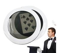 Cartes de tours de magie drôles portables réutilisables faciles à apprendre | Miroir Poker Tours de magie pour bar, karaoké, vacances, voyage, fête, gros plan, illusion de rue, divertissement