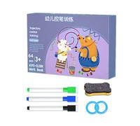 Cartes de Traçage pour la Pratique - Apprentissage de la Maîtrise du Stylo Effaçable,Kit d'Écriture et de Graphisme pour Apprendre à Écrire | pour Filles Garçons à la Maison ou à la Maternelle