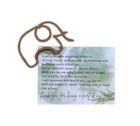 Cartes de tribus d'éléphant polyvalentes en bois pour anniversaires, mariages et remises de diplômes, cartes en bois polyvalentes pour diverses fêtes, peuvent être utilisées pour les fêtes et les