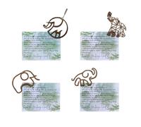 Cartes de tribus d'éléphant polyvalentes en bois pour anniversaires, mariages et remises de diplômes, cartes en bois polyvalentes pour diverses fêtes, peuvent être utilisées pour les fêtes et les