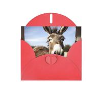 Cartes de vacances amusantes en forme d'âne | Papier cartonné pailleté double face | Noël, anniversaire, Saint-Valentin, mariage et fête | Enveloppes incluses