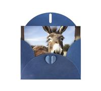 Cartes de vacances amusantes en forme d'âne | Papier cartonné pailleté double face | Noël, anniversaire, Saint-Valentin, mariage et fête | Enveloppes incluses