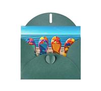 Cartes de vacances colorées pour bal de plage | Papier cartonné pailleté double face | Noël, anniversaire, Saint-Valentin, mariage et fête | Enveloppes incluses