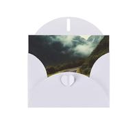 Cartes de vacances Deep Mountain Road | Papier cartonné pailleté double face | Noël, anniversaire, Saint-Valentin, mariage et fête | Enveloppes incluses