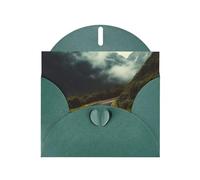 Cartes de vacances Deep Mountain Road | Papier cartonné pailleté double face | Noël, anniversaire, Saint-Valentin, mariage et fête | Enveloppes incluses