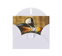 Cartes de vacances Duck by the lake | Papier cartonné pailleté double face | Noël, anniversaire, Saint-Valentin, mariage et fête | Enveloppes incluses