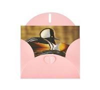 Cartes de vacances Duck by the lake | Papier cartonné pailleté double face | Noël, anniversaire, Saint-Valentin, mariage et fête | Enveloppes incluses