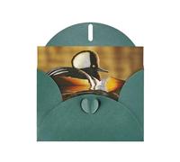 Cartes de vacances Duck by the lake | Papier cartonné pailleté double face | Noël, anniversaire, Saint-Valentin, mariage et fête | Enveloppes incluses