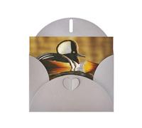 Cartes de vacances Duck by the lake | Papier cartonné pailleté double face | Noël, anniversaire, Saint-Valentin, mariage et fête | Enveloppes incluses