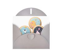 Cartes de vacances en papier nacré gris 10,2 x 15,2 cm DDCXZPP belles impressions sur cookies cartes de vœux pour Noël, anniversaire, anniversaire de mariage et invitations de fête