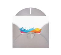 Cartes de vacances en papier nacré gris 10,2 x 15,2 cm YYHHAOFA coloré motif flocons de neige collines cartes de vœux pour Noël, anniversaire, anniversaire de mariage et invitations de fête