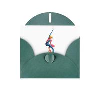 Cartes de vacances en papier nacré vert foncé 10,2 x 15,2 cm YYHHAOFA Excellent motif planeur Cartes de vœux pour Noël, anniversaire, anniversaire de mariage et invitations de fête