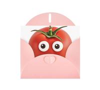 Cartes de vacances I Love You from My Head Tomatoes | Papier cartonné pailleté double face | Noël, anniversaire, Saint-Valentin, mariage et fête | Enveloppes incluses