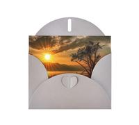 Cartes de vacances Last Sun Rays | Papier cartonné pailleté double face | Noël, anniversaire, Saint-Valentin, mariage et fête | Enveloppes incluses