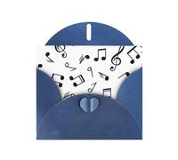 Cartes de vacances sur le thème musical | Papier cartonné pailleté double face | Noël, anniversaire, Saint-Valentin, mariage et fête | Enveloppes incluses