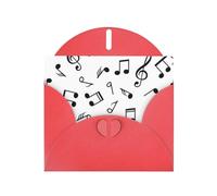 Cartes de vacances sur le thème musical | Papier cartonné pailleté double face | Noël, anniversaire, Saint-Valentin, mariage et fête | Enveloppes incluses