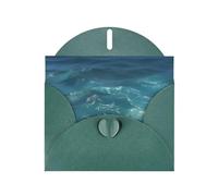 Cartes de vacances The Deep Blue Sea | Papier cartonné pailleté double face | Noël, anniversaire, Saint-Valentin, mariage et fête | Enveloppes incluses