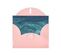 Cartes de vacances The Deep Blue Sea | Papier cartonné pailleté double face | Noël, anniversaire, Saint-Valentin, mariage et fête | Enveloppes incluses