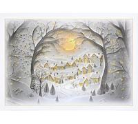Cartes de vacances Wintry Village Deluxe en boîte