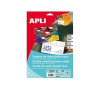 Cartes de visite 10408 Blanc 10 Volets Double face 210 x 297 mm