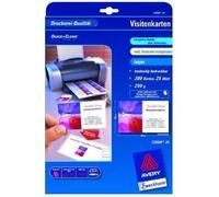 Cartes de visite AVERY ZWECKFORM Quick & Clean brillant 240 g/m² - 25 feuilles A4 (8 cartes/feuille) 85x54 mm