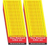 Cartes de visite Garé comme un idiot, Cartes de visite Vous êtes garé comme un idiot | Cartes de stationnement Faux billet de stationnement | 50 cartes de visite pour les cartes de parc