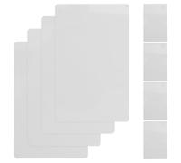 Cartes de Visite Métal Vierges 100 Pièces en Alliage D’aluminium Blanc