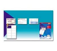 Cartes de visite microperforées 8,5 x 5,4 blanches - 285 g - Decadry