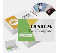Cartes de visite personnalisées avec logo photo - Carte de visite personnalisable, taxi personnalisable, 1000, 500, 200, 100 cartes imperméables imprimables double face pour petites entreprises