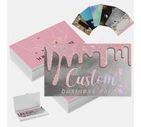 Cartes de visite personnalisées avec logo photo personnalisable, 1000, 500, 200, 100 cartes imperméables imprimables double face, pour petites entreprises