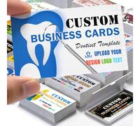 Cartes de visite personnalisées avec logo Ronbeaud, papier mat imperméable de 300 g/m², recto verso personnalisable imprimé avec code QR, photo et texte pour les petites entreprises et événements, 100
