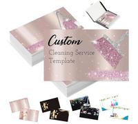 Cartes de visite personnalisées avec photo pour petites entreprises personnalisées avec logo et texte 1000 500 200 100 Cartes de visite imperméables imprimables double face - 8,9 x 5,1 cm